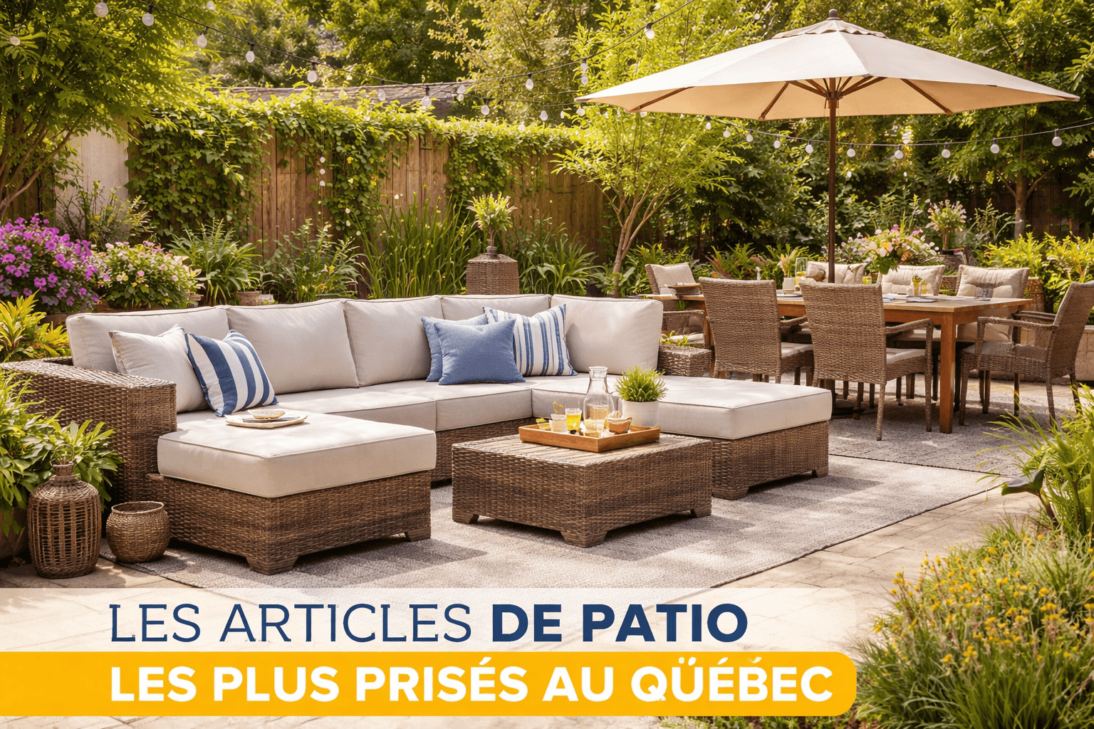 Les 5 articles de patio les plus prisés au Québec en 2025 🌞